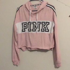 VS Pink Cropped Hoodie